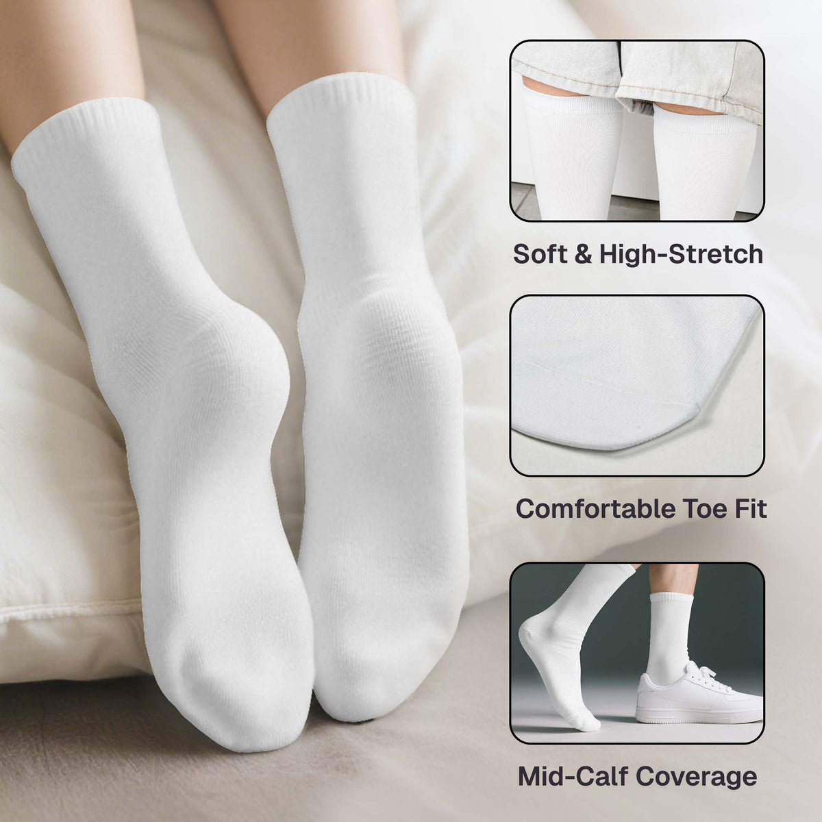Bad B*tch Affirmations - For Coworkers, Friends, Self Gift - Personalized Socks