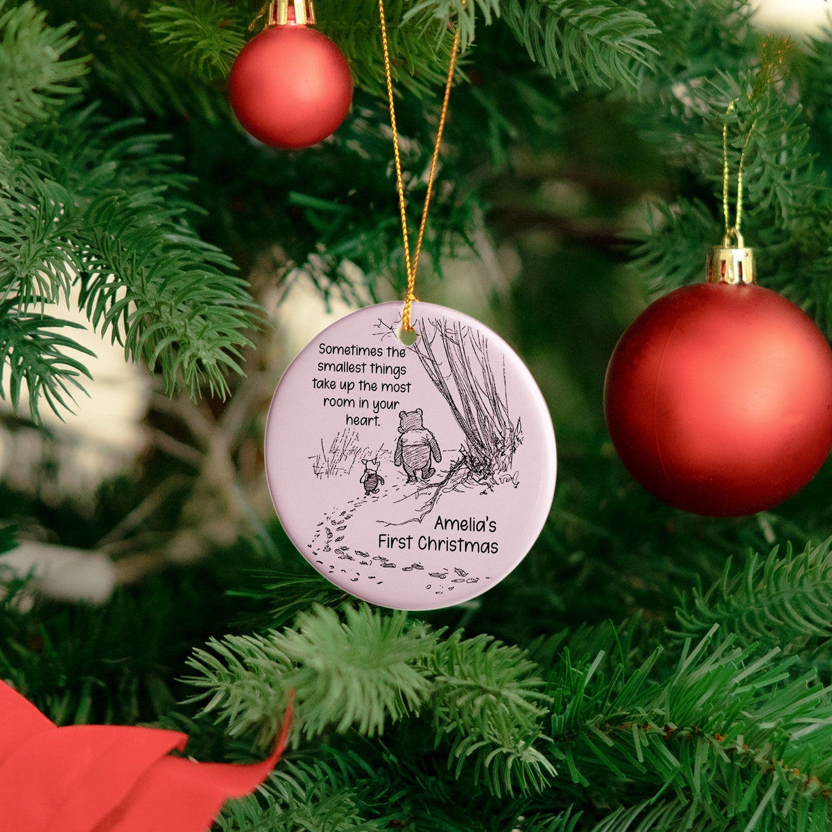 Smallest Things Baby First Christmas Keepsake - Personalized Ornament